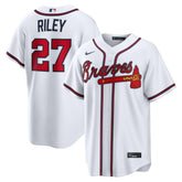 Austin Riley Atlanta Braves Home Replica Jersey - White | Nike