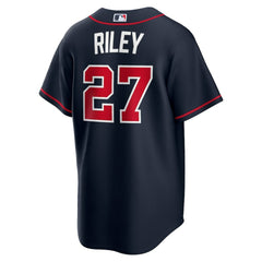 Austin Riley Atlanta Braves Alternate Replica Jersey - Navy | Nike