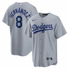 Enrique Hernández Los Angeles Dodgers Road Replica Jersey - Gray | Nike