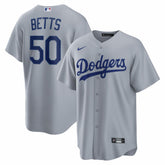 Mookie Betts Los Angeles Dodgers Road Replica Jersey - Gray | Nike