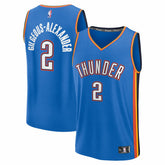 Shai Gilgeous-Alexander Oklahoma City Thunder Fast Break Replica Player Jersey - Icon Edition - Blue | Fanatics sale