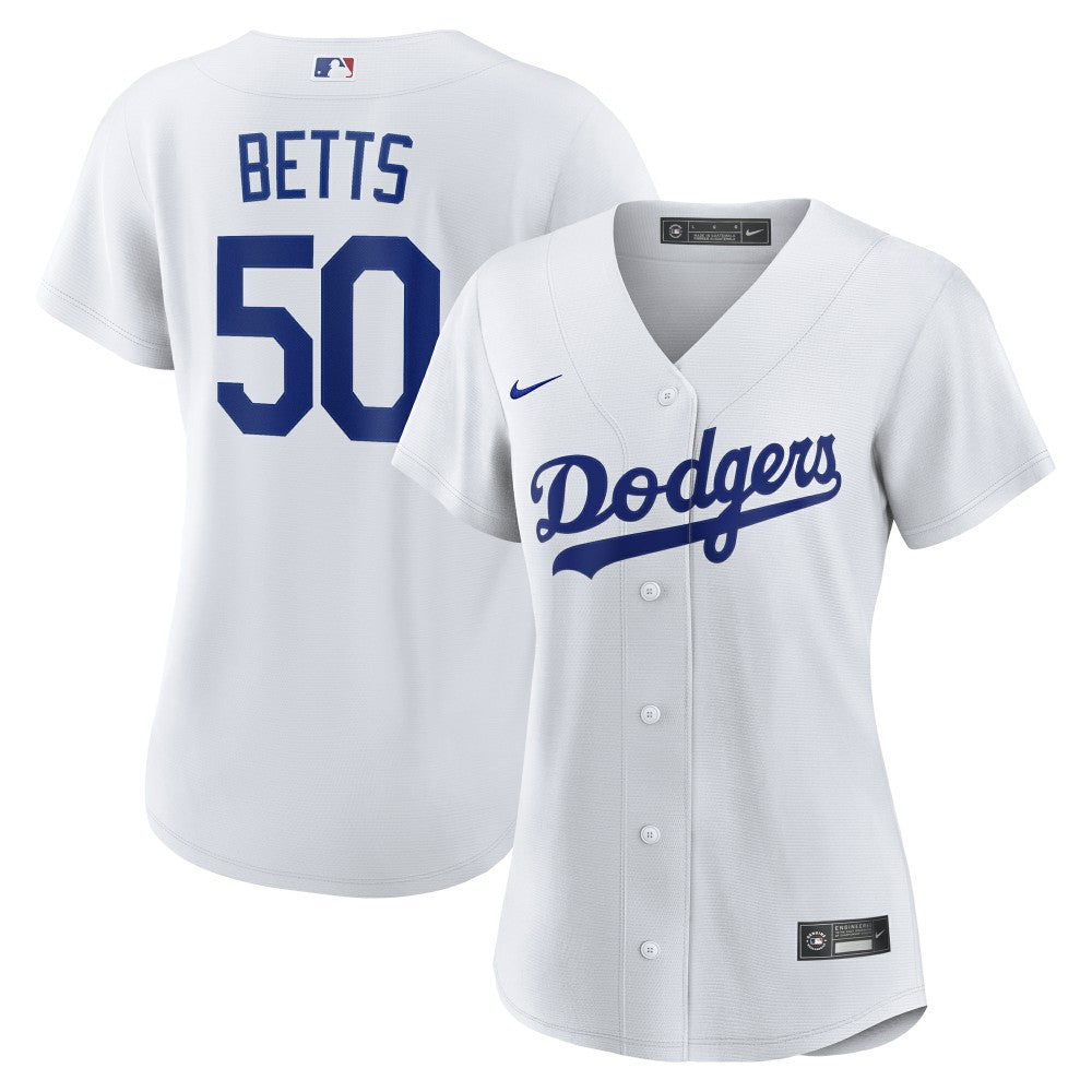 Mookie Betts Los Angeles Dodgers Women's Home Replica Jersey - White | Nike