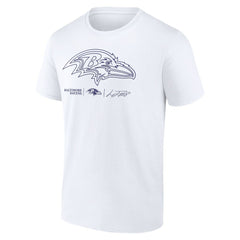 Lamar Jackson Baltimore Ravens Tonal Name & Number T-Shirt - White on sale