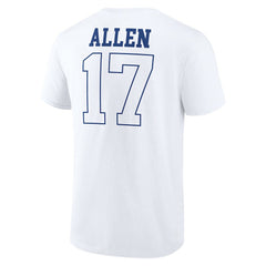 Josh Allen Buffalo Bills Tonal Name & Number T-Shirt - White sale