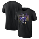Justin Jefferson Minnesota Vikings Humble Shadow Player T-Shirt - Black discount