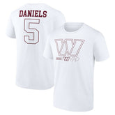 Jayden Daniels Washington Commanders Tonal Name & Number T-Shirt - White online