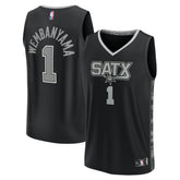 Victor Wembanyama San Antonio Spurs Fast Break Replica Player Jersey - Statement Edition - Black | Fanatics on sale