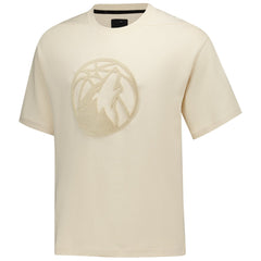 Minnesota Timberwolves Protege Eco-Poly Interlock Fashion Tonal T-Shirt - Cream shop