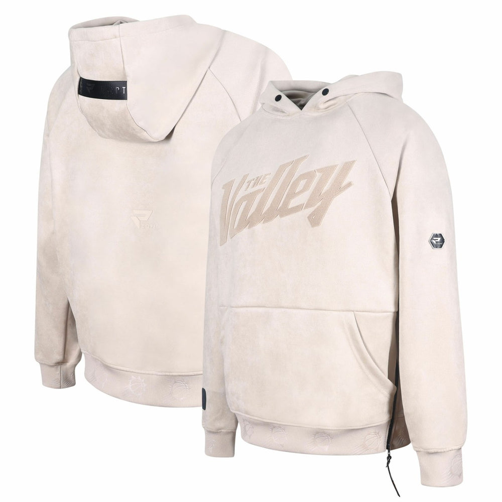 Phoenix Suns Protege Eco-Friendly Functional Suede Fashion Tonal Hoodie - Cream for sale