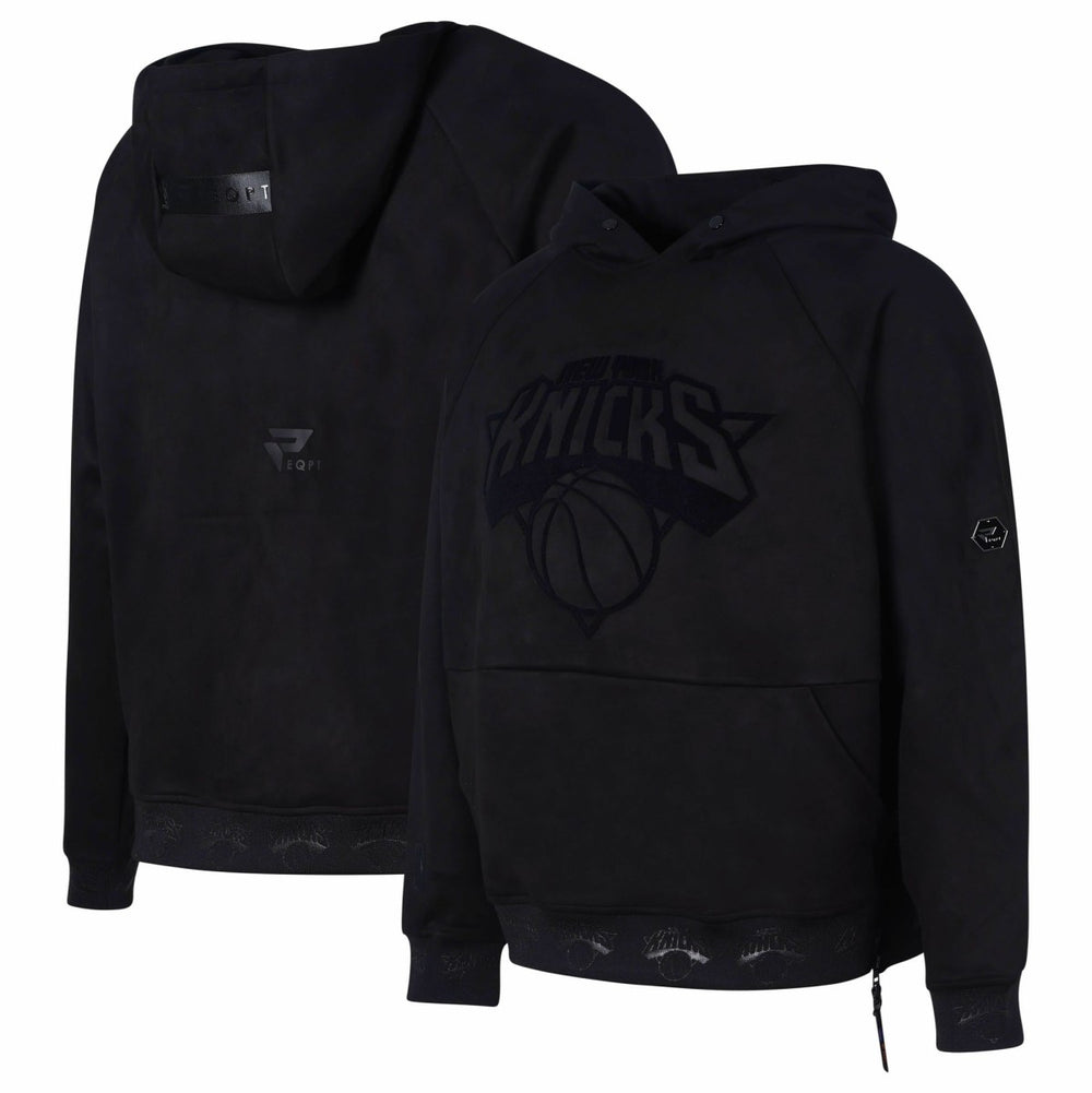 New York Knicks Protege Eco-Friendly Functional Suede Fashion Tonal Hoodie - Black for sale