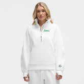 Dallas Stars lululemon Women's Long Scuba Oversized Half-Zip Funnel Neck White