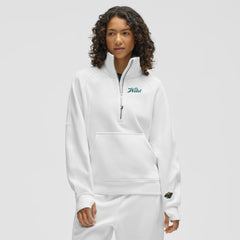 Minnesota Wild lululemon Women's Long Scuba Oversized Half-Zip Funnel Neck White