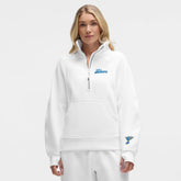 St. Louis Blues lululemon Women's Long Scuba Oversized Half-Zip Funnel Neck White