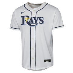 Junior Caminero Tampa Bay Rays Youth Home Replica Player Jersey - White | Nike