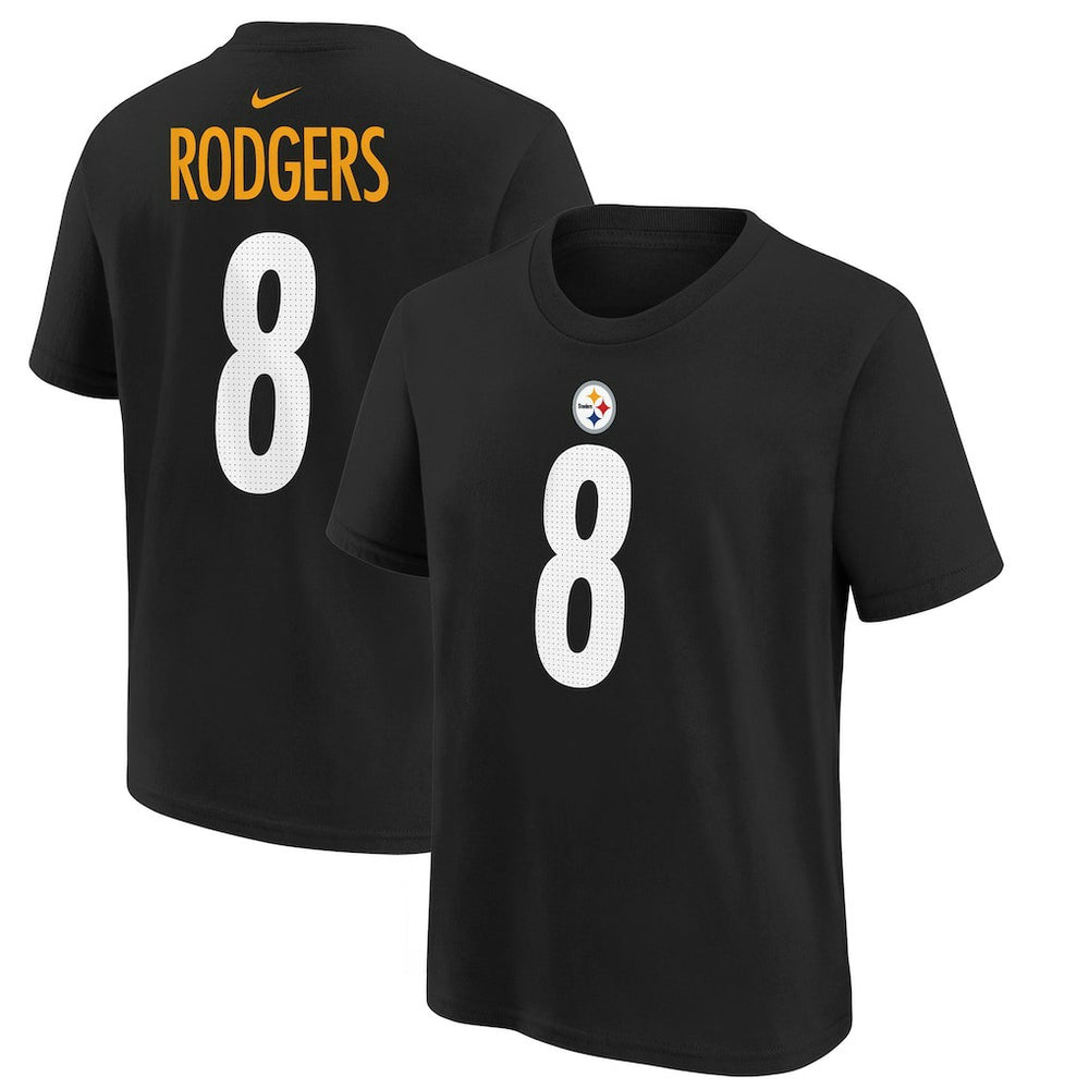 Aaron Rodgers Pittsburgh Steelers Youth Player Name & Number T-Shirt - Black outlet