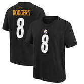 Aaron Rodgers Pittsburgh Steelers Youth Player Name & Number T-Shirt - Black outlet