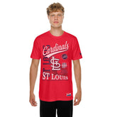 St. Louis Cardinals Oversized Throwback Distressed T-Shirt - Red | New Era