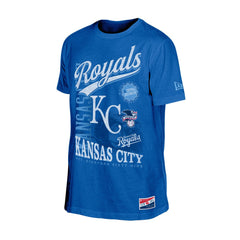 Kansas City Royals Oversized Throwback Distressed T-Shirt - Royal | New Era