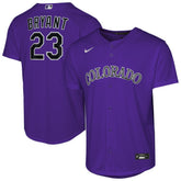 Kris Bryant Colorado Rockies Youth Alternate Replica Jersey - Purple | Nike