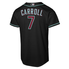 Corbin Carroll Arizona Diamondbacks Youth Alternate Replica Jersey - Black | Nike