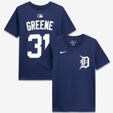 Riley Greene Detroit Tigers Youth Name & Number T-Shirt - Navy | Nike