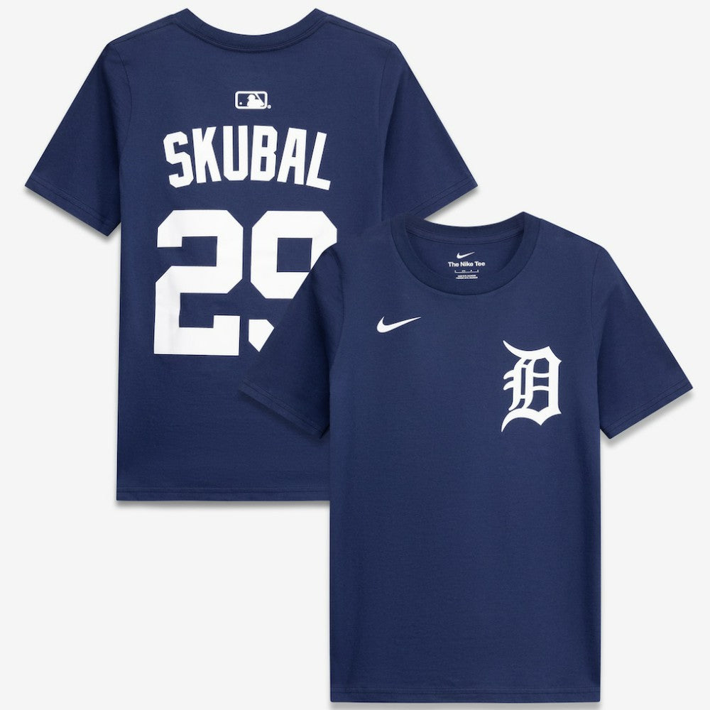 Tarik Skubal Detroit Tigers Youth Name & Number T-Shirt - Navy | Nike