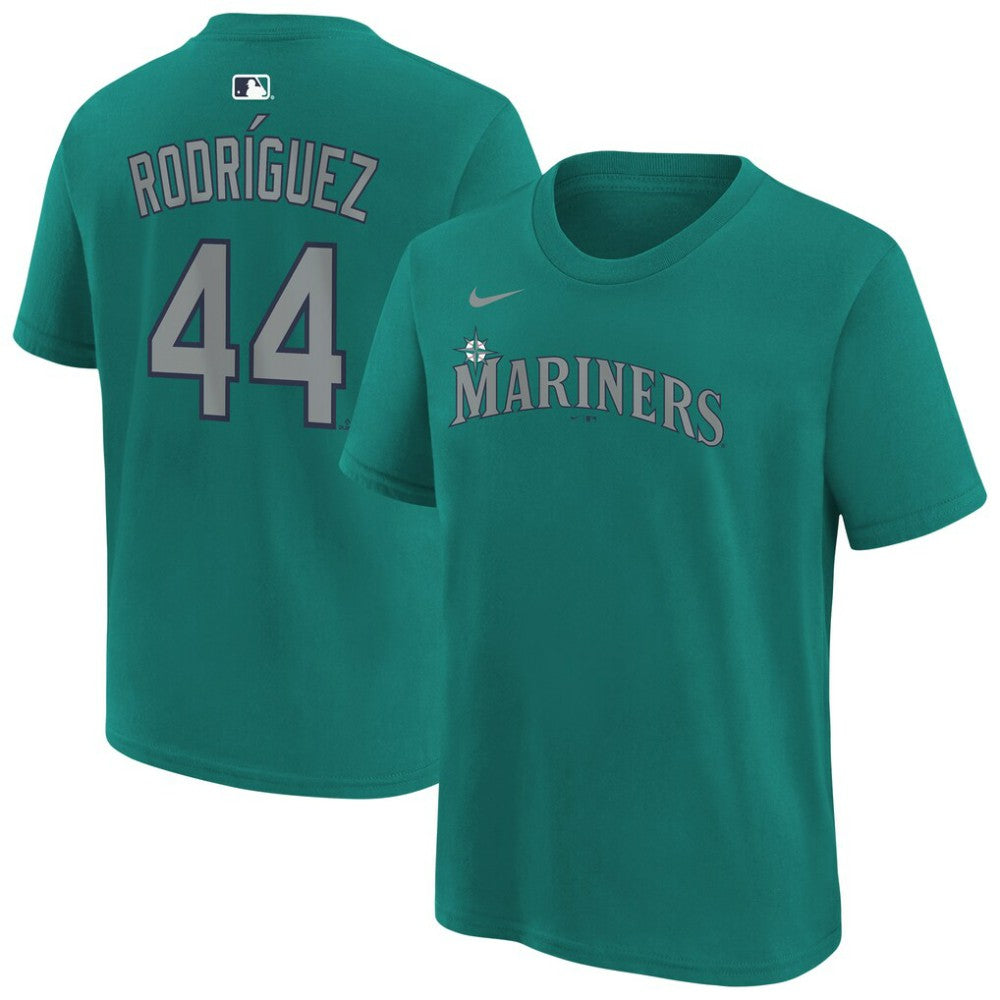 Julio Rodríguez Seattle Mariners Youth Name & Number T-Shirt - Teal | Nike