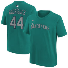 Julio Rodríguez Seattle Mariners Youth Name & Number T-Shirt - Teal | Nike