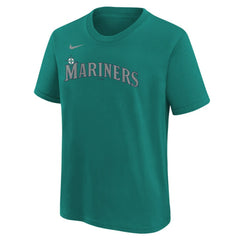 Julio Rodríguez Seattle Mariners Youth Name & Number T-Shirt - Teal | Nike