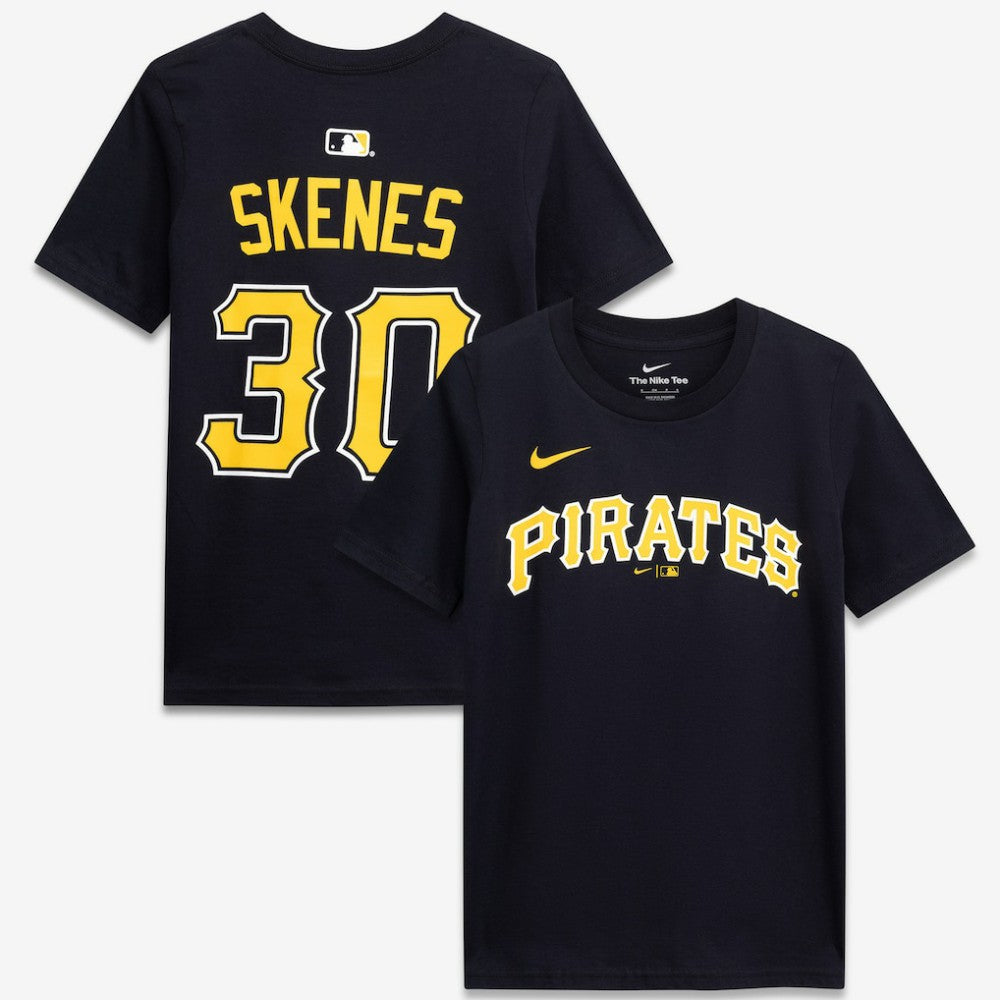 Paul Skenes Pittsburgh Pirates Youth Name & Number T-Shirt - Black | Nike