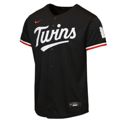 Minnesota Twins Youth Alternate 2 Stadium Jersey - Black | Nike