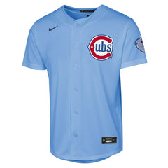 Chicago Cubs Youth Alternate 2 Stadium Jersey - Light Blue | Nike