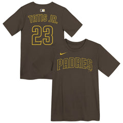 Fernando Tatis Jr. San Diego Padres Preschool Name & Number T-Shirt - Brown | Nike