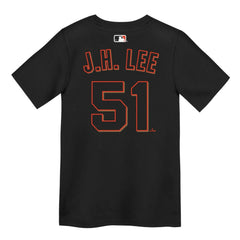 Jung Hoo Lee San Francisco Giants Preschool Name & Number T-Shirt - Black | Nike