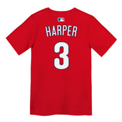 Bryce Harper Philadelphia Phillies Preschool Name & Number T-Shirt - Red | Nike