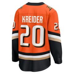 Chris Kreider Anaheim Ducks Fanatics Home Breakaway Jersey Orange