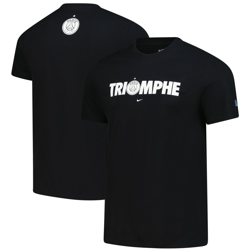 Paris Saint-Germain 2025 Champions of Europe Triomphe T-Shirt - Black | Nike discount
