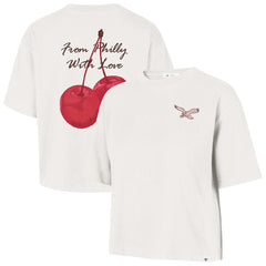 Philadelphia Eagles '47 Women's Love Letter Reed City T-Shirt - Cream sale