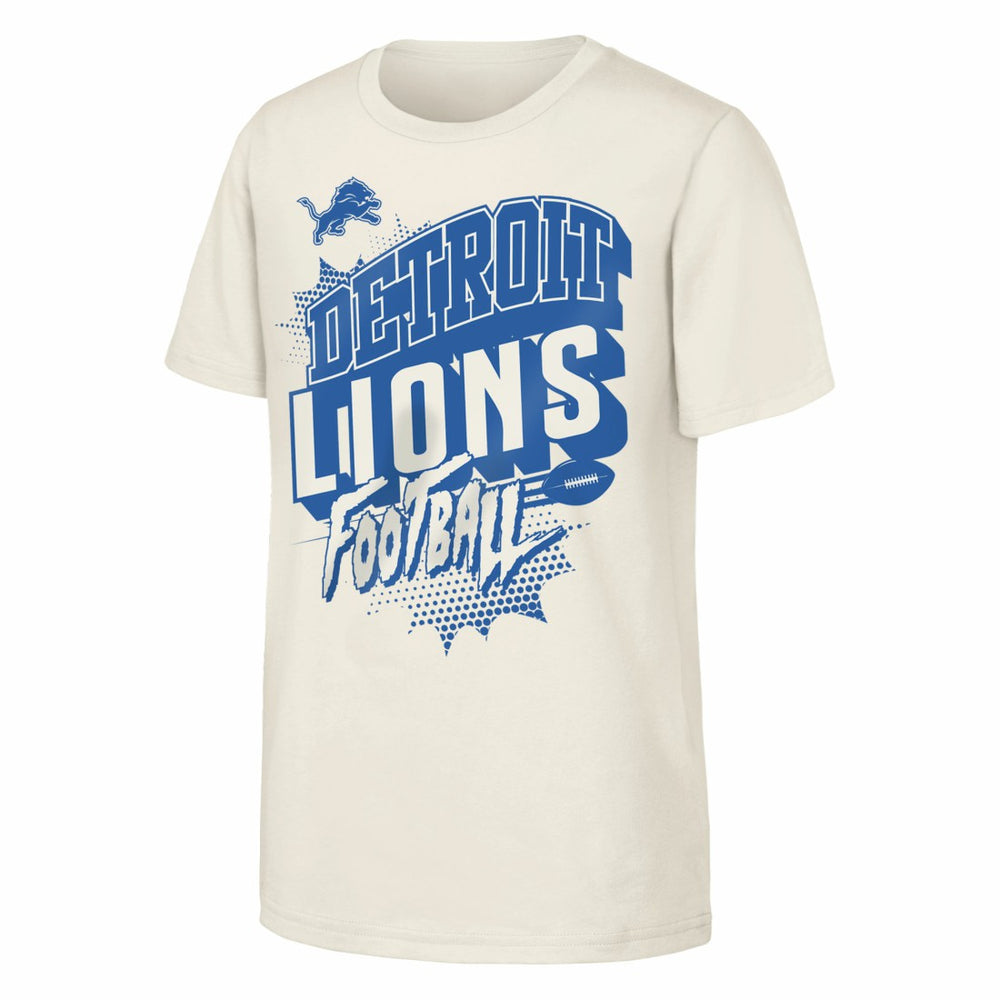 Detroit Lions Outerstuff Youth Action Comic T-Shirt - Natural for sale