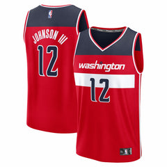 Tre Johnson III Washington Wizards 2025 NBA Draft First Round Pick Fast Break Replica Jersey - Icon Edition - Red | Fanatics shop