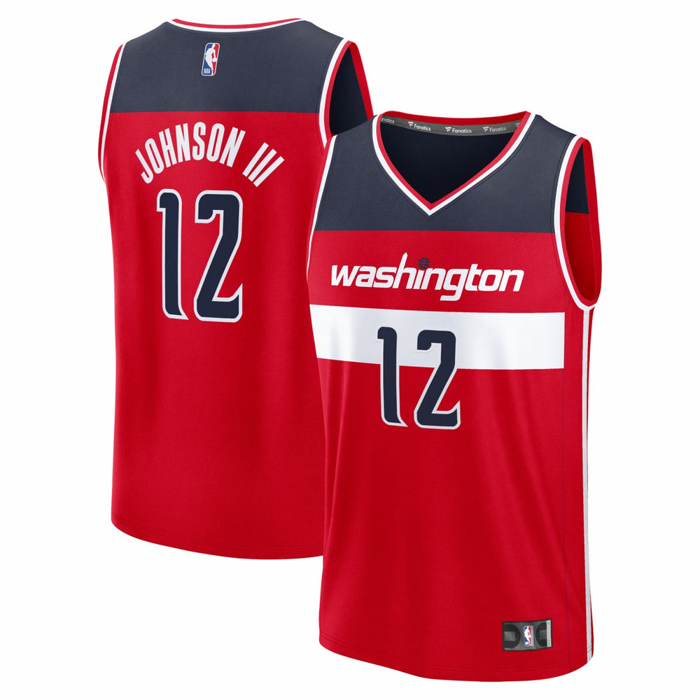 Tre Johnson III Washington Wizards Youth 2025 NBA Draft First Round Pick Fast Break Replica Jersey - Icon Edition - Red | Fanatics outlet