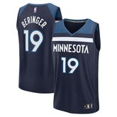 Joan Beringer Minnesota Timberwolves 2025 NBA Draft First Round Pick Fast Break Replica Jersey - Icon Edition - Navy | Fanatics online