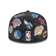 2026 NBA All-Star Game Allover Logos 59FIFTY Fitted Hat - Black | New Era on sale