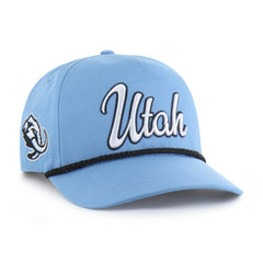 Utah Mammoth '47 Overhand Logo Side Patch Adjustable Hitch Hat Light Blue