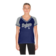 Los Angeles Dodgers Women's Gameday V-Neck T-Shirt - Royal | New Era