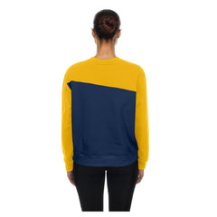 Milwaukee Brewers Women's Gameday Fleece Sweatshirt - Navy/Gold | New Era