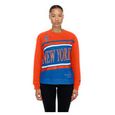 New York Mets Women's Gameday Fleece Sweatshirt - Royal/Orange | New Era