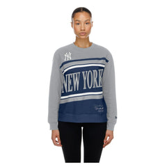New York Yankees Women's Gameday Fleece Sweatshirt - Navy/Gray | New Era