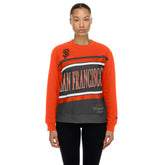 San Francisco Giants Women's Gameday Fleece Sweatshirt - Gray/Orange | New Era