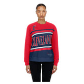 Cleveland Guardians Women's Gameday Fleece Sweatshirt - Navy/Red | New Era